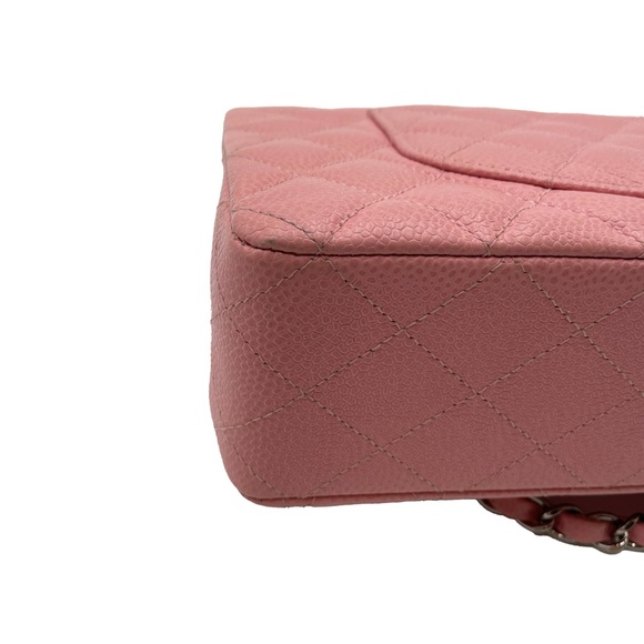 ✨$7800✨ Chanel Pink Caviar Double Flap Shoulder Bag - Picture 6 of 11